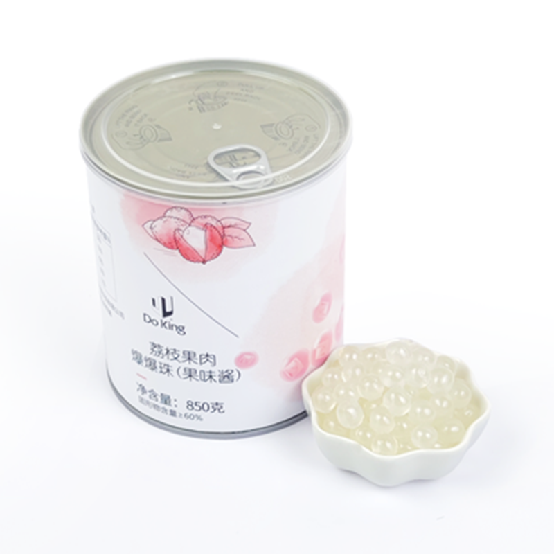 Doking Litchi Pulp Popping Boba (Fruity Sauce) 850 g