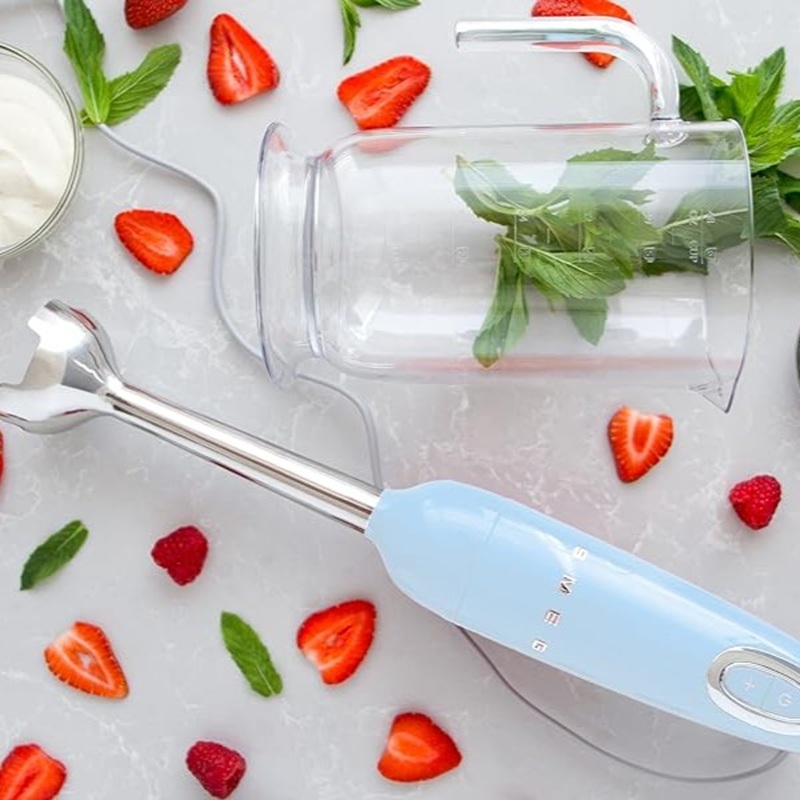 SMEG HBF03PBEU Hand Blender With 3 Accessories (Pastel Blue)
