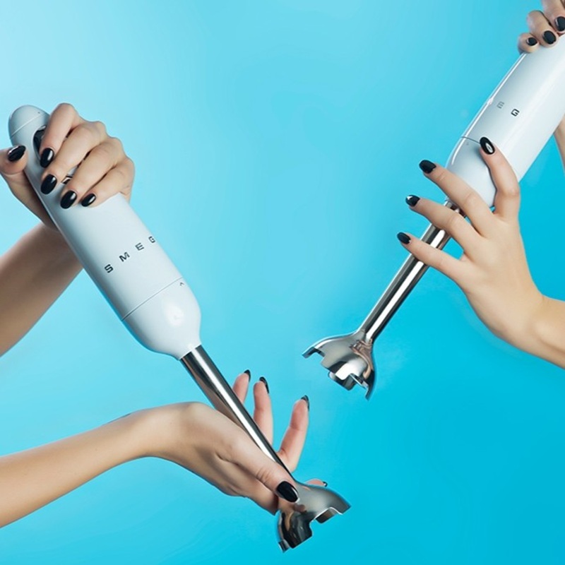 SMEG HBF03PBEU Hand Blender With 3 Accessories (Pastel Blue)