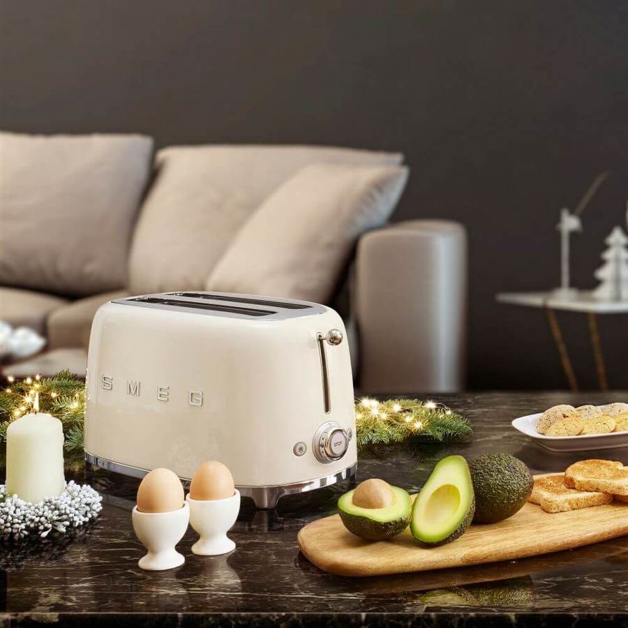 SMEG TSF01BLMEU Toaster 2 Slice, Toaster 2 Slice (Black Matt)